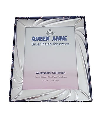 8" x 10" Silver Plated English Photo Frame Westminster Collection (Non Tarnish)