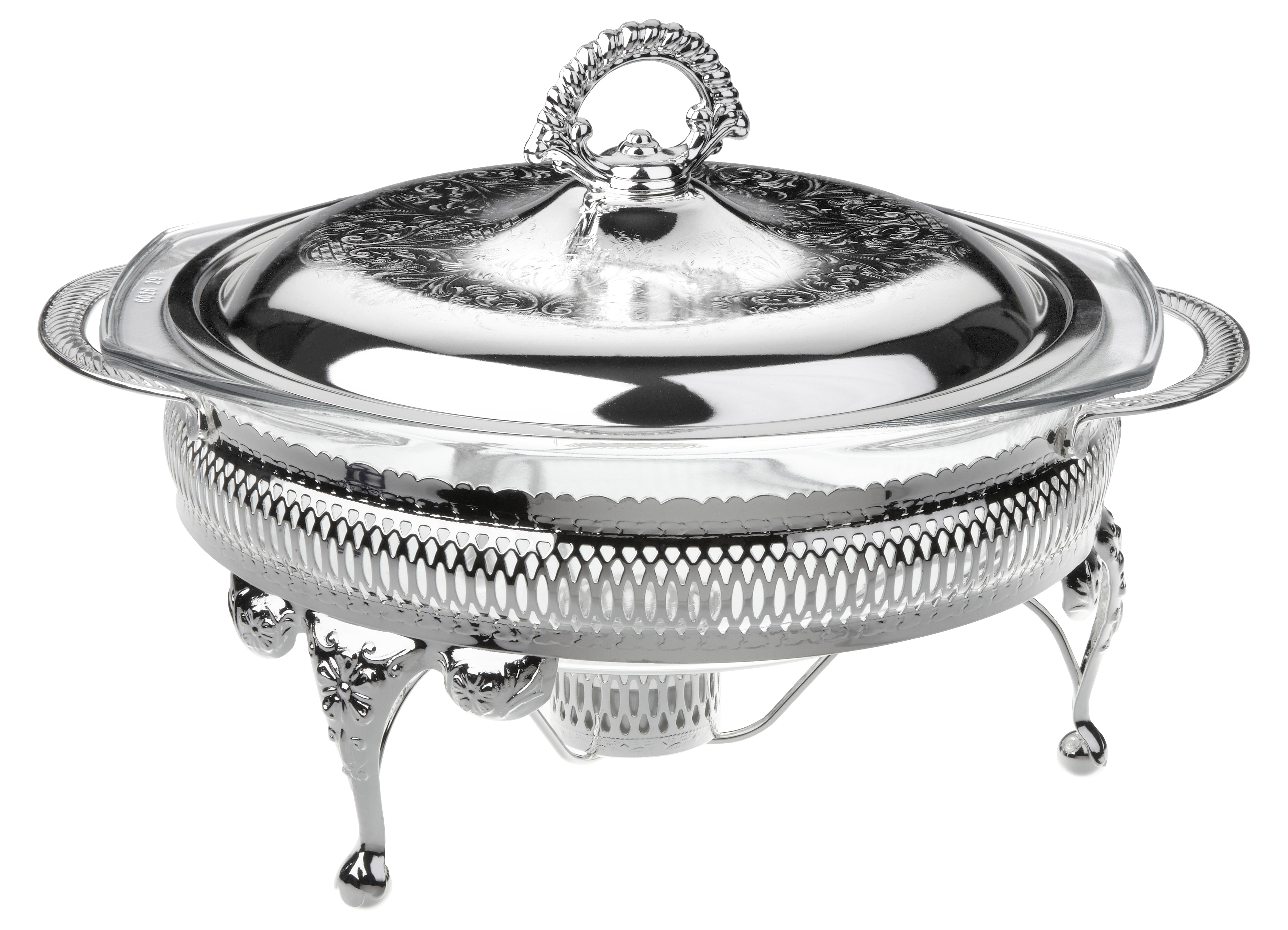 Vollrath 59771 7.5 oz. Round Mini Stainless Steel Casserole Dish with  Handles and Lid