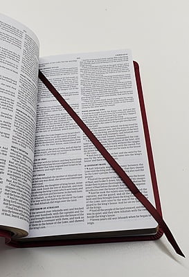 KJV Deluxe Leather Touch BURGUNDY Bible with English Sterling Hallmarked Cross