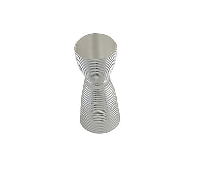 Fully Ribbed Double Measure Silver Plate(COMING NOV20th) Fully Ribbed Double Measure Silver Plate(COMING NOV20th)
