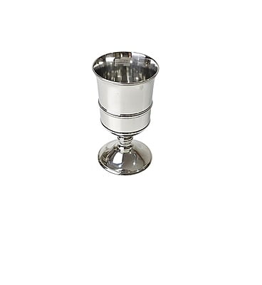 Pewter Goblet Plain 5.85" h ,Boxed