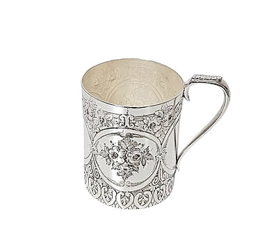 Child's Mug,  English Silver Plate c.1870. SKU:ANT3934