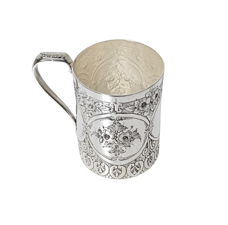 Child's Mug,  English Silver Plate c.1870. SKU:ANT3934