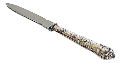 English Sterling Handle Letter Opener/Stainless Blade. SKU:C2066