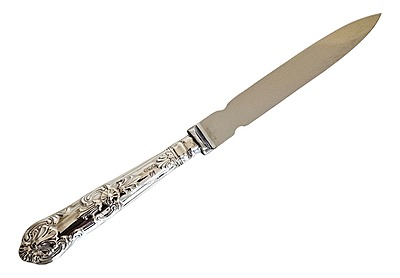 English Sterling Handle Letter Opener/Stainless Blade. SKU:C2066 English Sterling Handle Letter Opener/Stainless Blade. SKU:C2066
