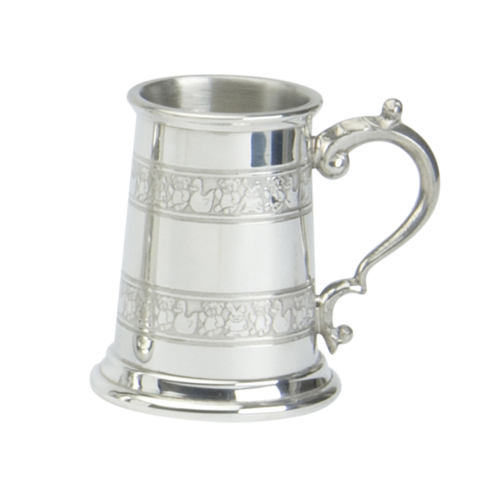 Baby Cup Teddy & Friends Pewter