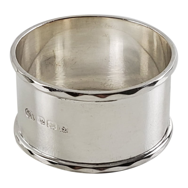 Plain Napkin Ring English Sterling Birmingham 1942