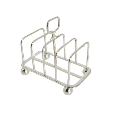 Toast Rack 5 Bar English Silver Plate c.1900