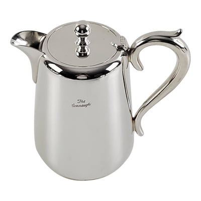 X-Large Hotel Silver Plain Long Spout Tea Pot c.1960