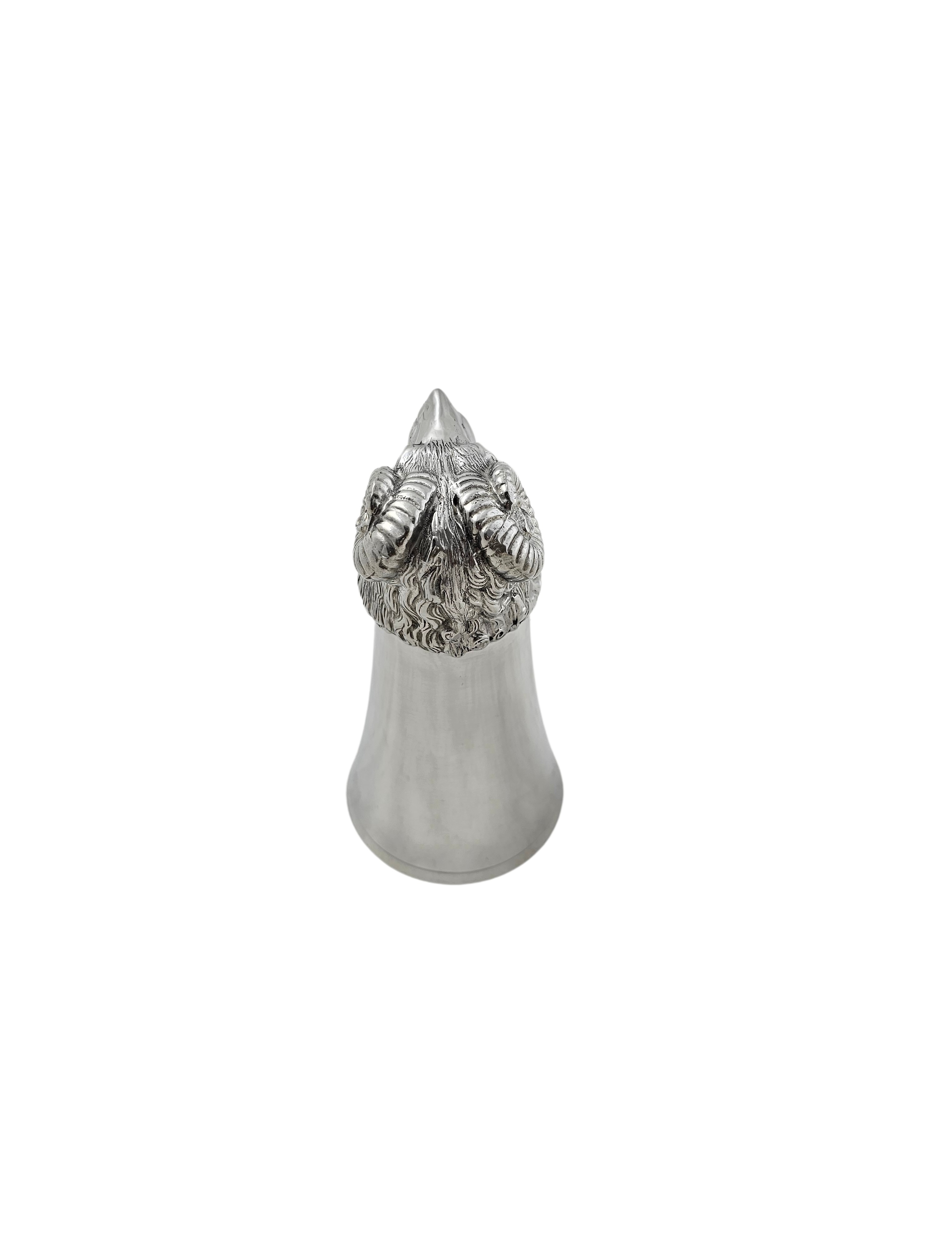 Sterling Silver Gimmel Ring With 14kt Rose Gold Heart
