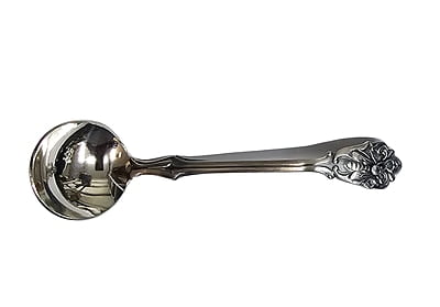 Honey Ladle With Bee Motif Silver Plate. SKU #: C299.