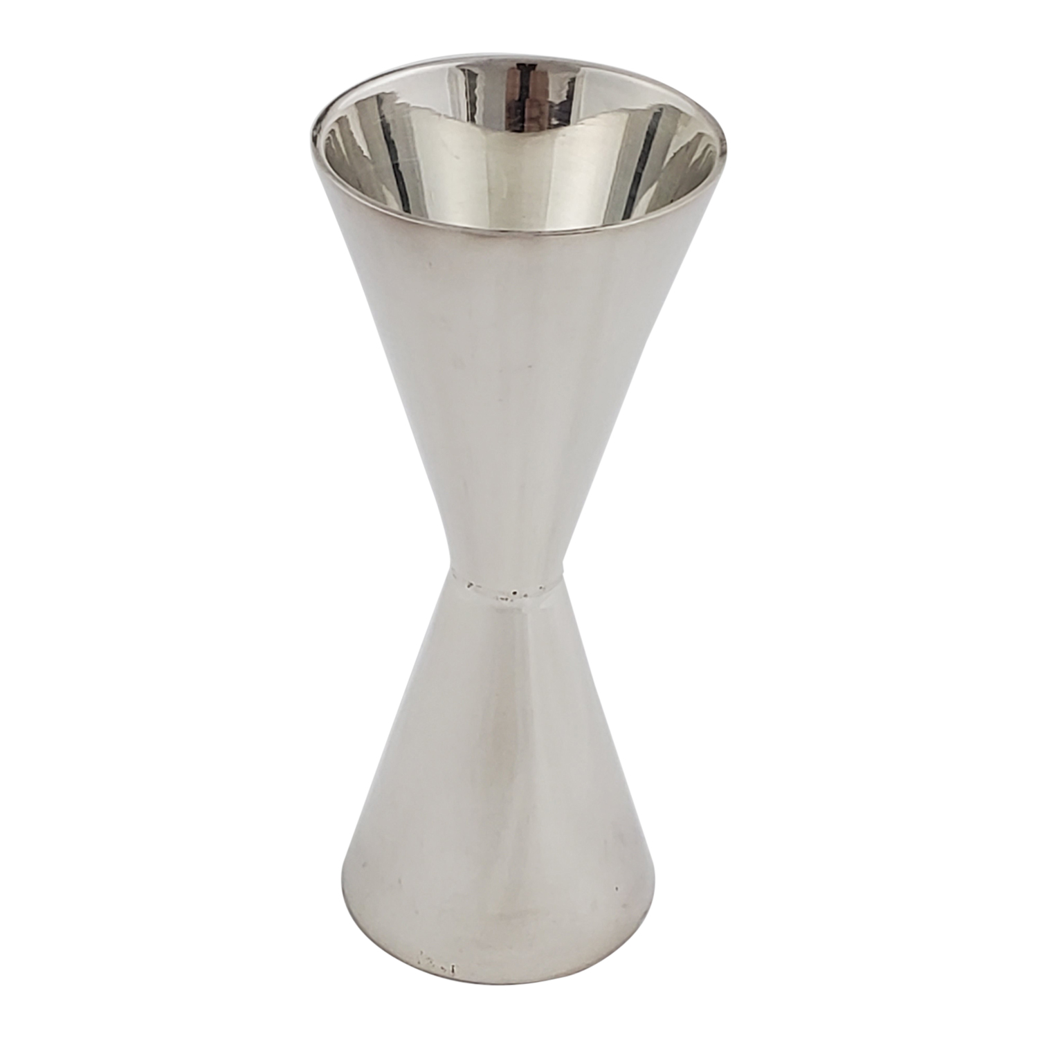 Cone Shaped Double Silver Plated Jigger