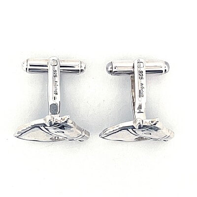 Cufflinks Horse Head Swivel Design English Sterling Silver. SKU #: CU497. Cufflinks Horse Head Swivel Design English Sterling Silver. SKU #: CU497.
