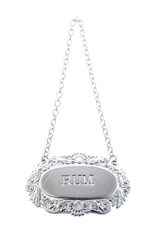 Decanter Label, RUM, Shell & Scroll SP Decanter Label, RUM, Shell & Scroll SP