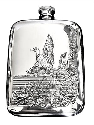 English Pewter Mallard Duck 6oz Flask English Pewter Mallard Duck 6oz Flask