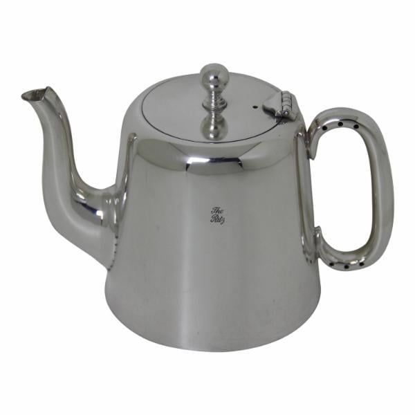 X-Large Hotel Silver Plain Long Spout Tea Pot c.1960