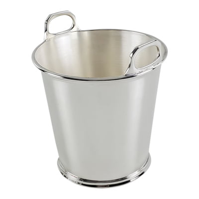 Silver Mini Ice Bucket - shown with ball handles, fits half size wine bottle