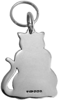 SILVER COLLAR TAG