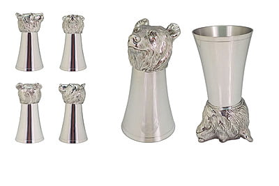 Pewter Stirrup Cup - BEARS HEAD 6"high (COMING NOV 15th)