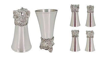 Pewter Stirrup Cup - LIONS HEAD 6"high (COMING NOV 15th) Pewter Stirrup Cup - LIONS HEAD 6"high (COMING NOV 15th)