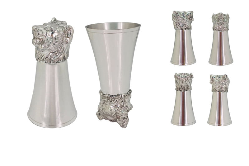 Pewter Stirrup Cup - LIONS HEAD 6"high (COMING NOV 15th) Pewter Stirrup Cup - LIONS HEAD 6"high (COMING NOV 15th)