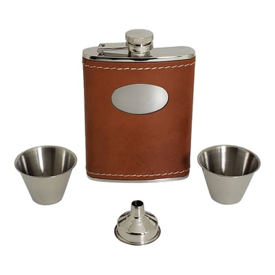 Classic Sportsman Hip Flask, 8 oz