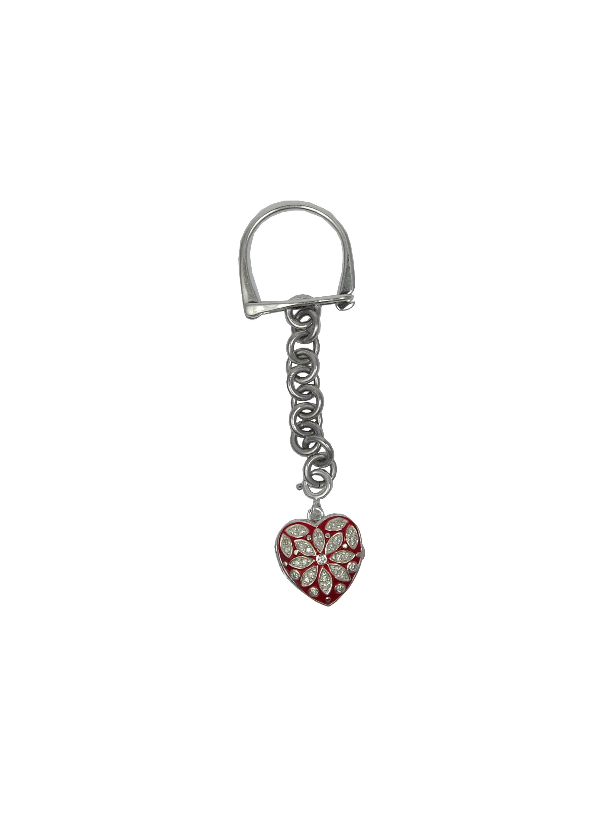 The Heart's Key Ring in Sterling Silver