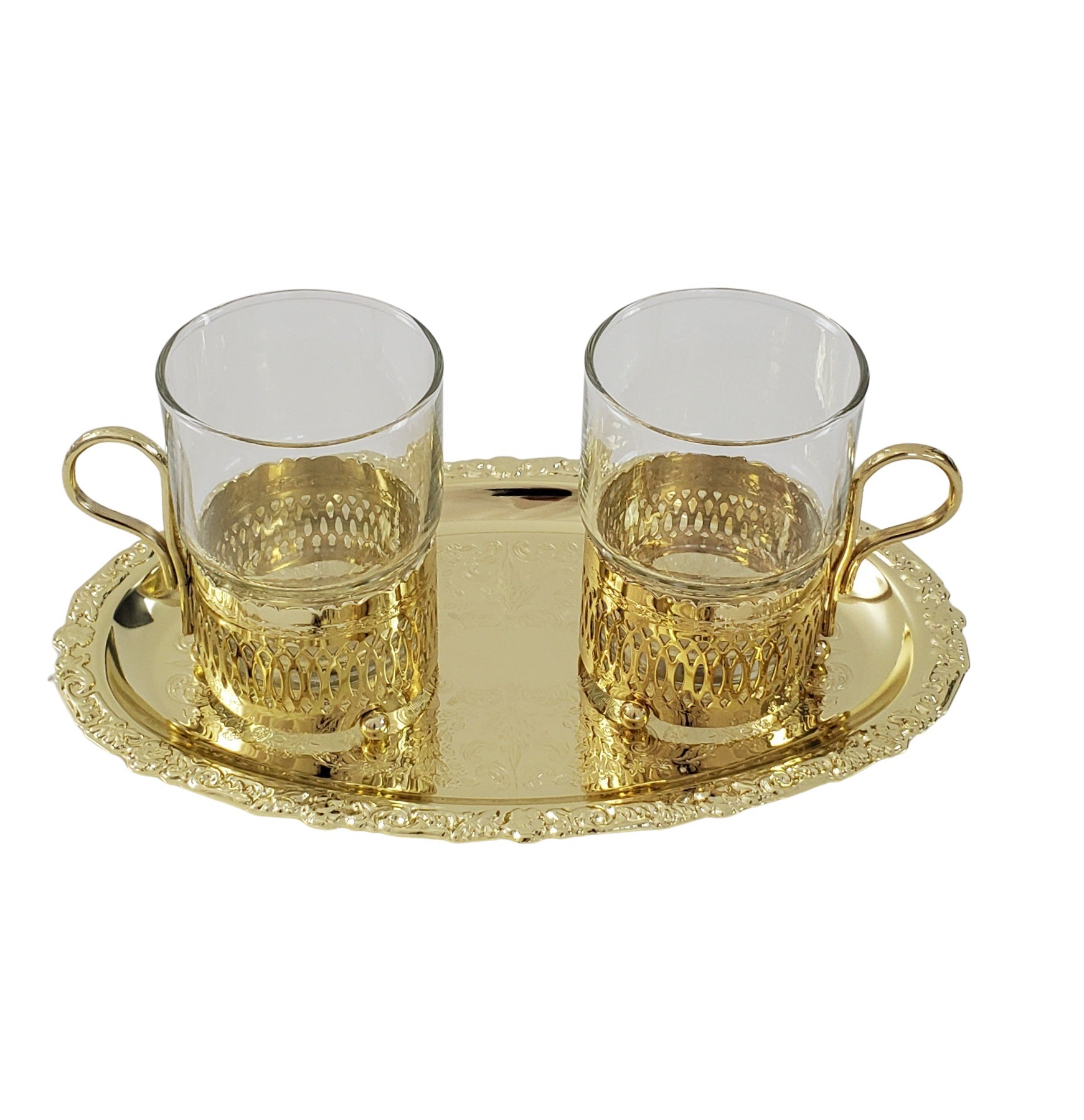 55mm & 65mm Glass Cup Set of 2