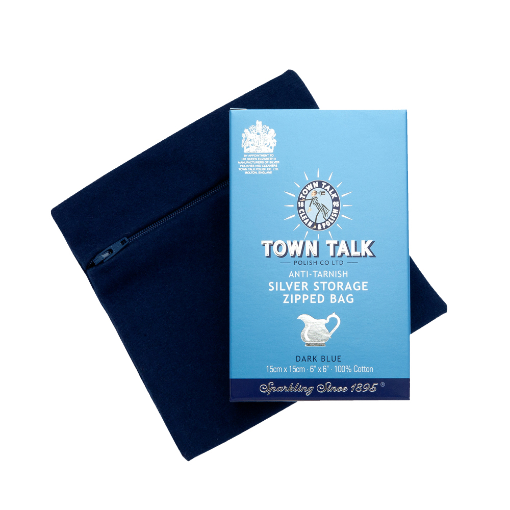 Town Talk Silver Storage Bag 30cm x 30cm Zipped